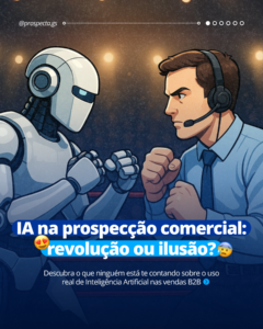 Prospecção ativa com inteligência artificial e SDRs, união entre humano e tecnologia